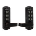 Lockey Mechanical Keyless Lever Lock W/ Passage Function Double Combination Oil Rubbed Bronze 3835DC-OIL